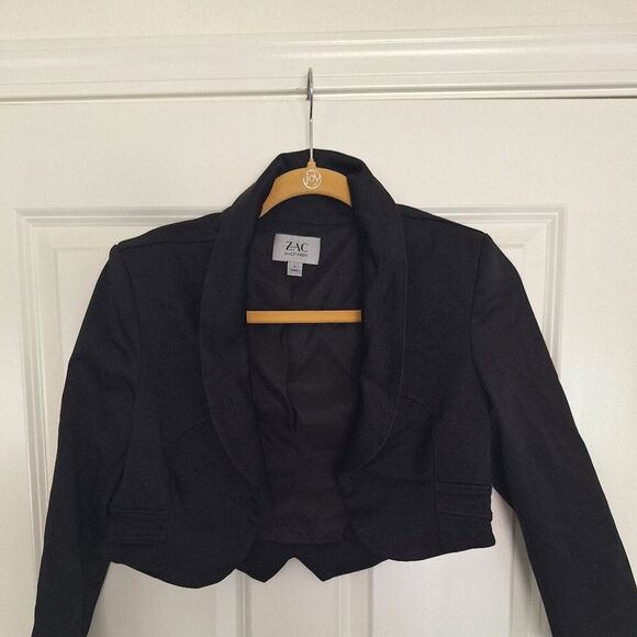Zac Posen Bolero Jacket  Black Size 6 - Picture 1 of 7